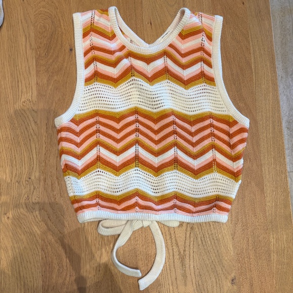 MOTHER Crochet Chevron Open Back Tank ASO Taylor Swift - Picture 2 of 12